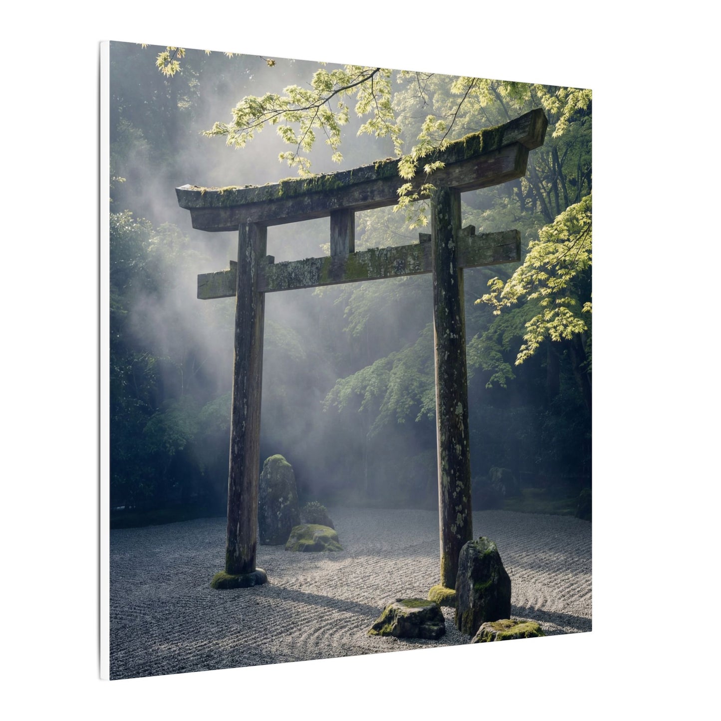Torii Gate Canvas Art | Spring Zen Karesansui Art