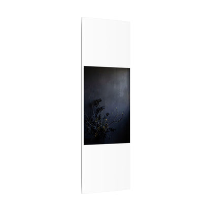 Dried Flowers Spring Canvas Art | Dark Japandi Moody Design