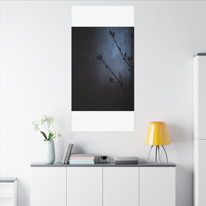 Shadow Play Canvas Art | Spring Dark Japandi Moody Minimal Art