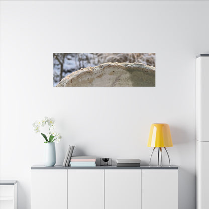 Ceramic Bowl Canvas Art | Winter Japandi Minimal Line Art