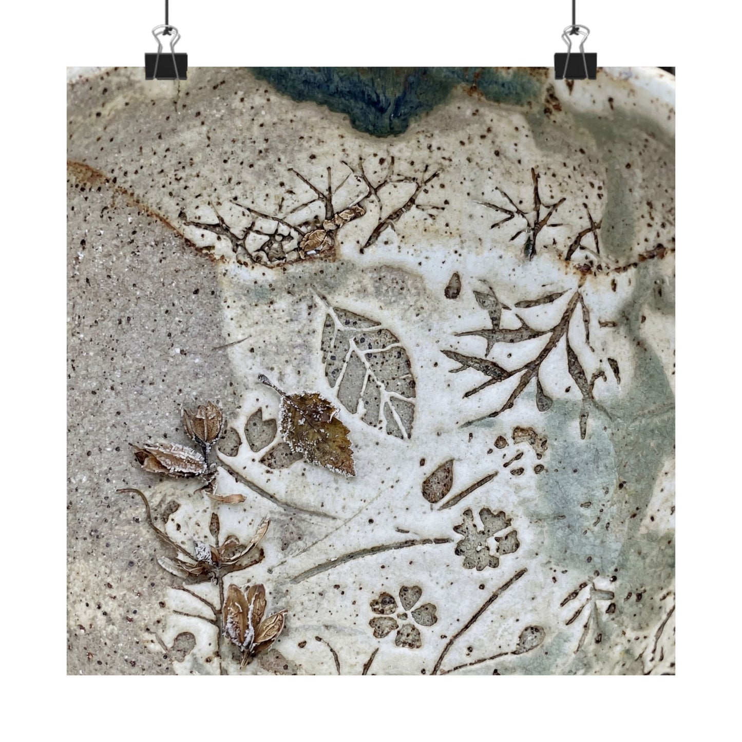 Winter Ceramic Bowl Japanese Pattern Wall Art Print | Earthy Decor Art Print