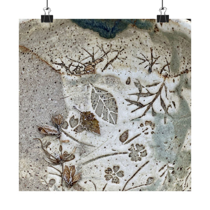 Winter Ceramic Bowl Japanese Pattern Wall Art Print | Earthy Decor Art Print