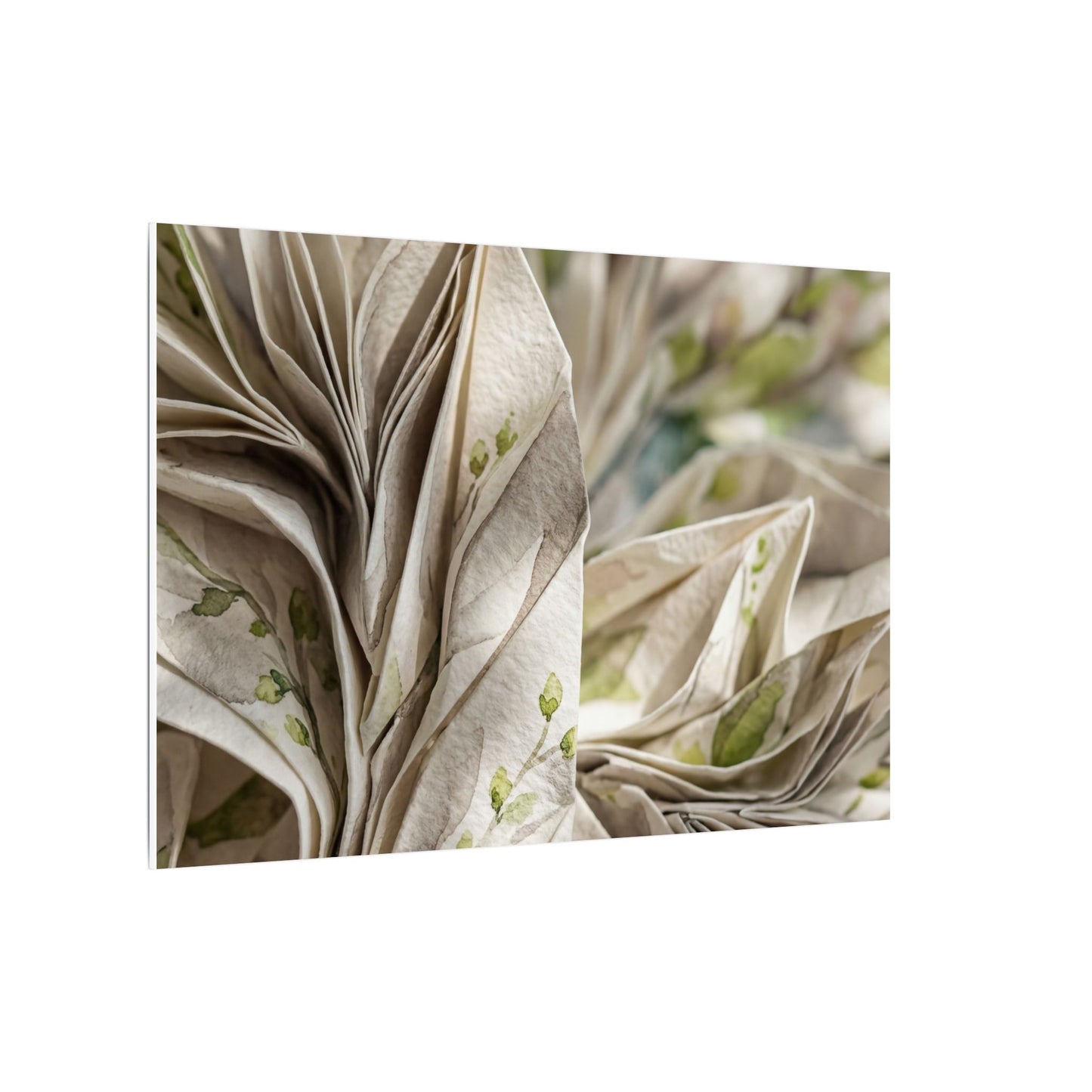 Fukinsei Paper Fold Canvas Art - Japandi Watercolor