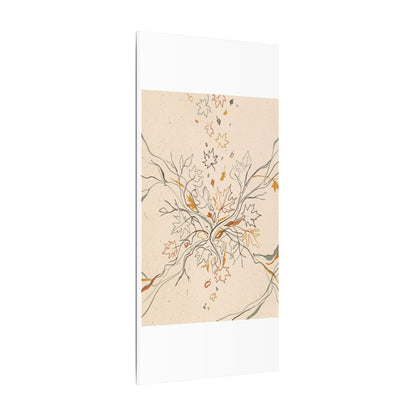 Warm Shadow Play Canvas Art - Minimal Line Japandi