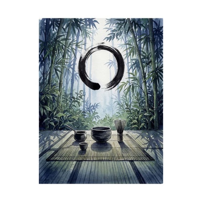 Summer Tea Ceremony Enso Wall Art Print | Peaceful Decor