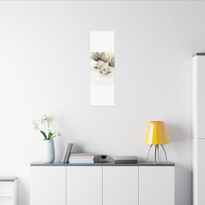 Paper Fold Watercolor Canvas Art | Warm Japandi Art