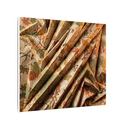 Paper Fold Autumn Canvas Art | Japandi Earthy Design