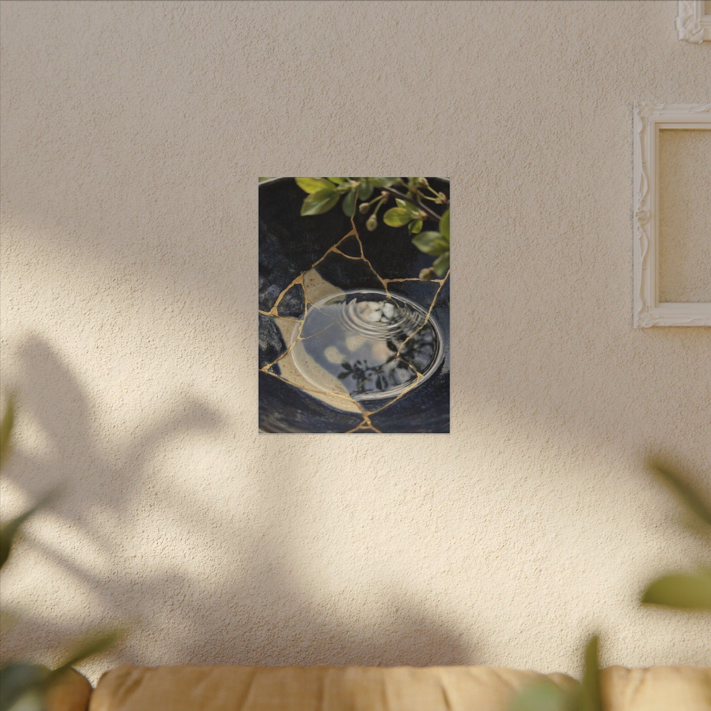 Water Ripple Spring Canvas Art | Kintsugi Beautiful Design