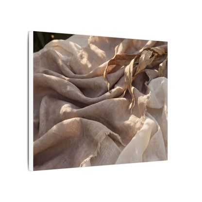 Silk Drape Summer Canvas Art | Japandi Neutral Design