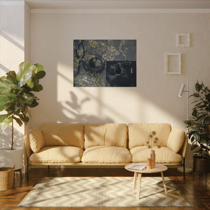 Spring Incense Smoke Ukiyo E Inspired Canvas Art | Tranquil Decor