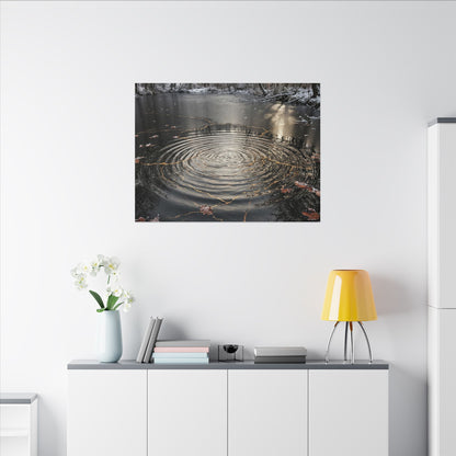 Water Ripple Broken Beauty Canvas Art | Artful Kintsugi Art