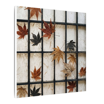Japandi Shoji Screen in Overcast | Texture Canvas Art