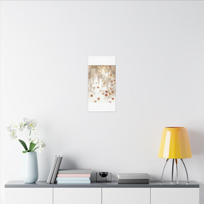 Shibui Wisteria Canvas Art - Japandi Japanese Pattern