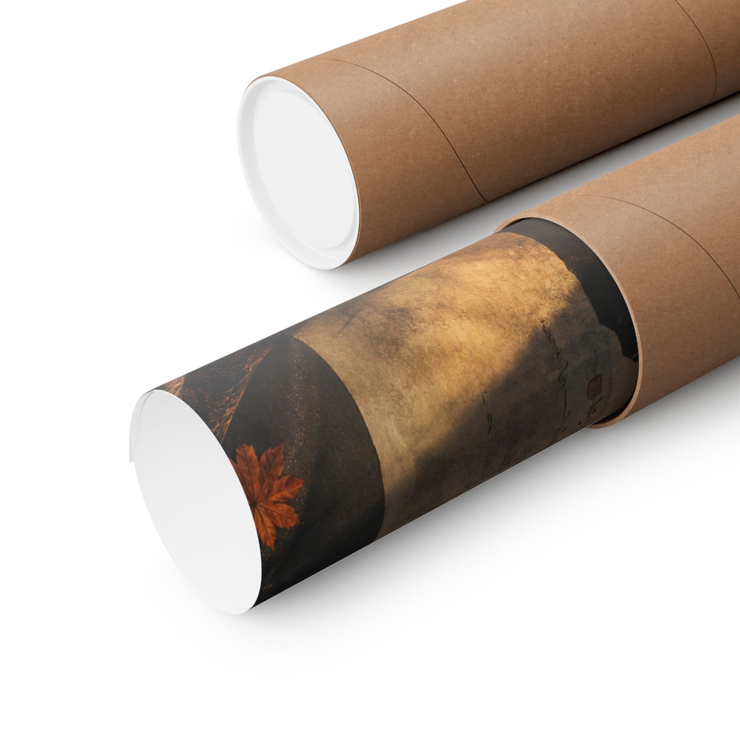 Autumn Silk Drape Shadow Zen Wall Art Print | Moody Decor