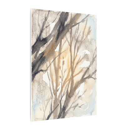 Ma Shadow Play Canvas Art - Japandi Watercolor