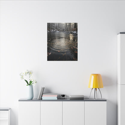 Water Ripple Broken Beauty Canvas Art | Artful Kintsugi Art