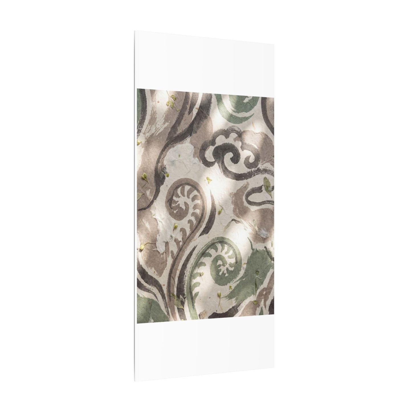Dappled Ink Brushstroke Canvas Art - Japandi Ma