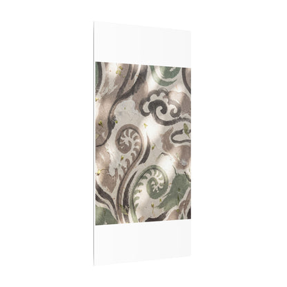 Dappled Ink Brushstroke Canvas Art - Japandi Ma