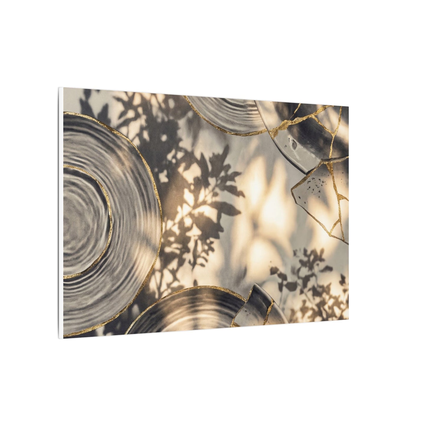 Healing Water Ripple Canvas Art - Gold Vein Kintsugi