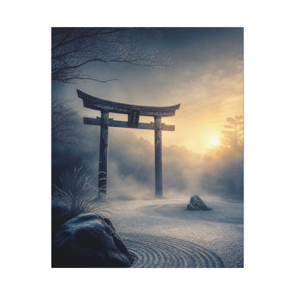 Zen Torii Gate in Golden Hour | Karesansui Canvas Art