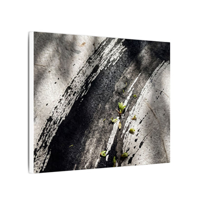 Ink Brushstroke Canvas Art | Spring Dark Japandi Moody Minimal Art