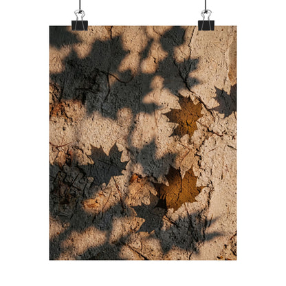 Shadow Play Texture Wall Art Print | Cozy Japandi Art Art Print
