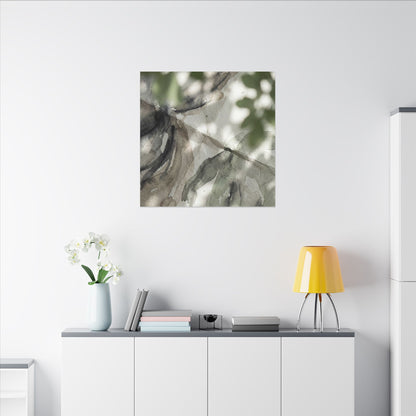 Spring Paper Fold Watercolor Canvas Art | Warm Decor