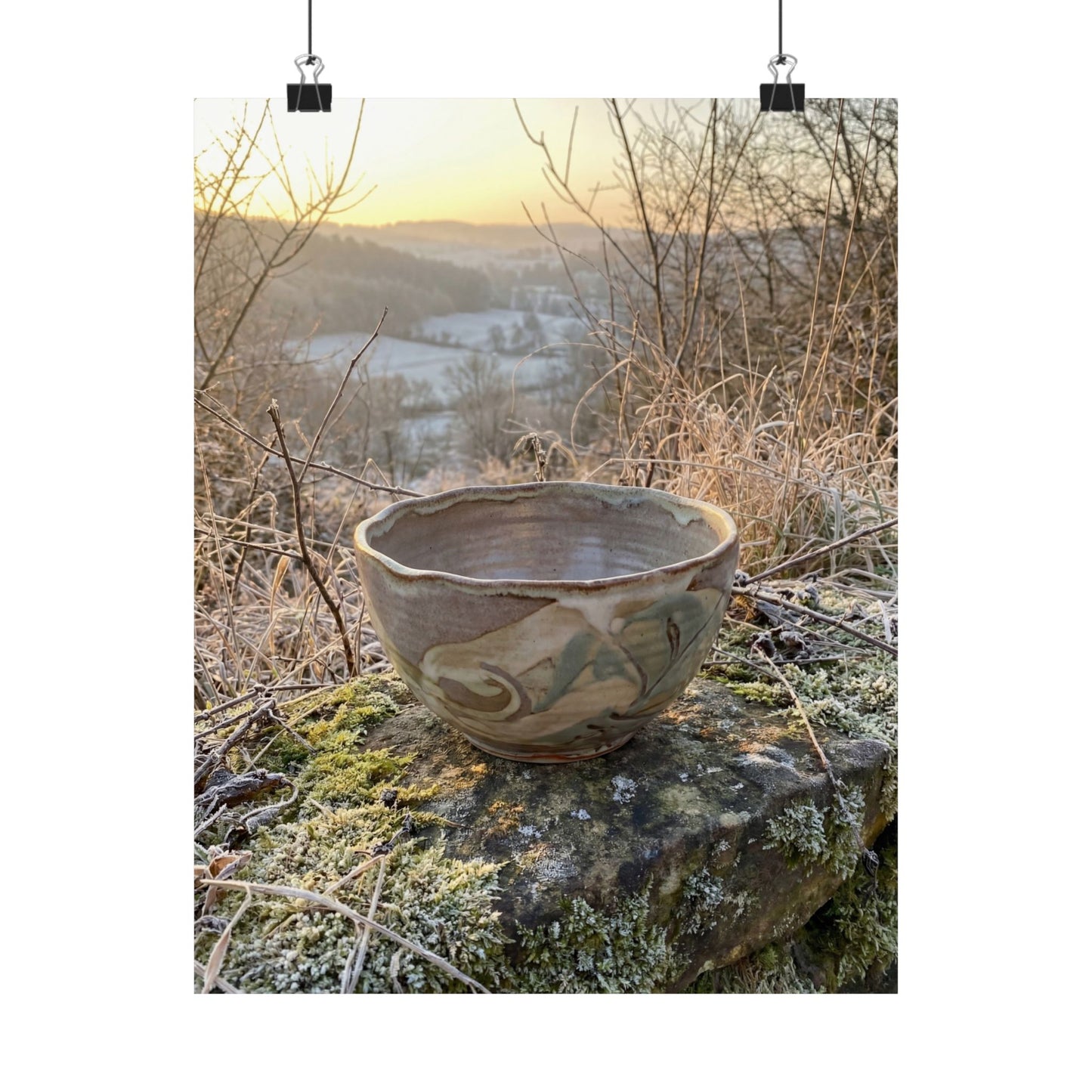 Shibui Ceramic Bowl Wall Art Print - Japandi Japanese Pattern Art Print