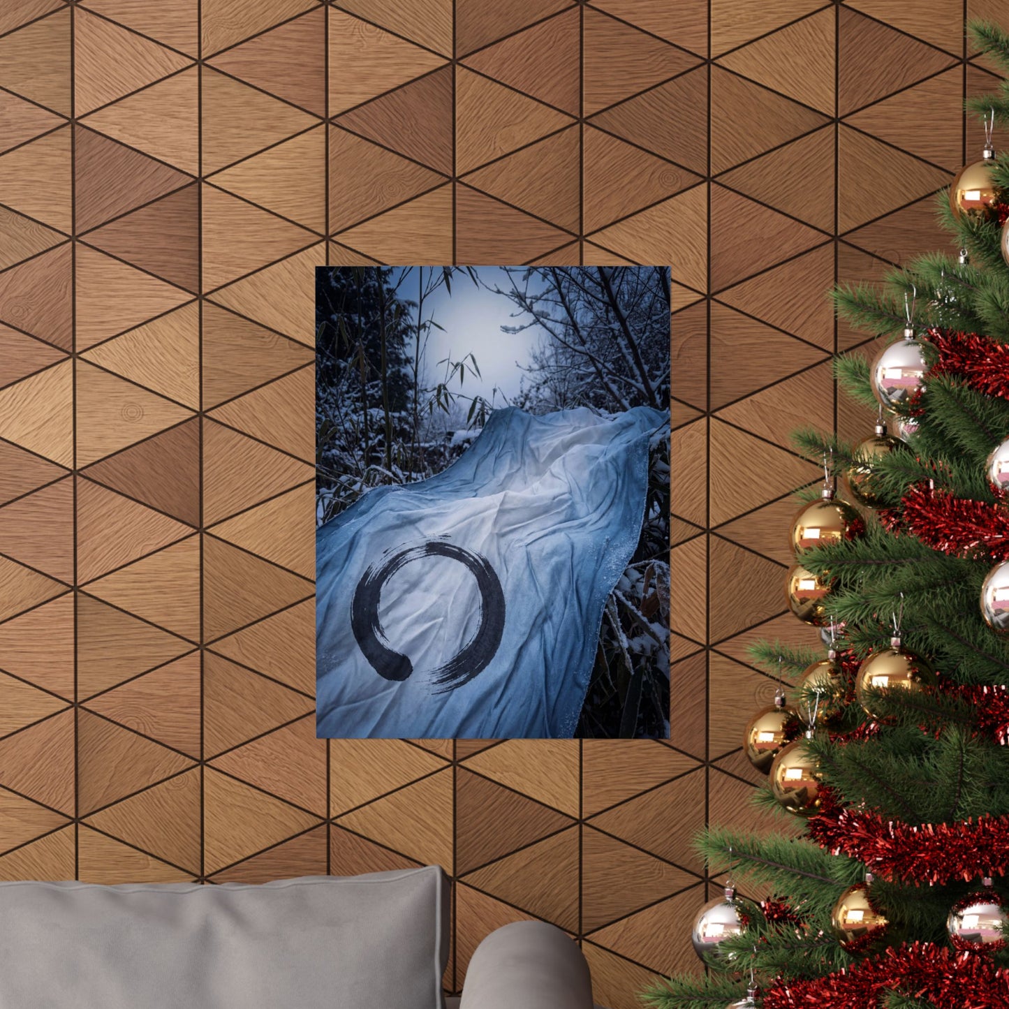 Silk Drape Winter Wall Art Print | Zen Serene Design