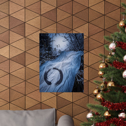 Silk Drape Winter Wall Art Print | Zen Serene Design