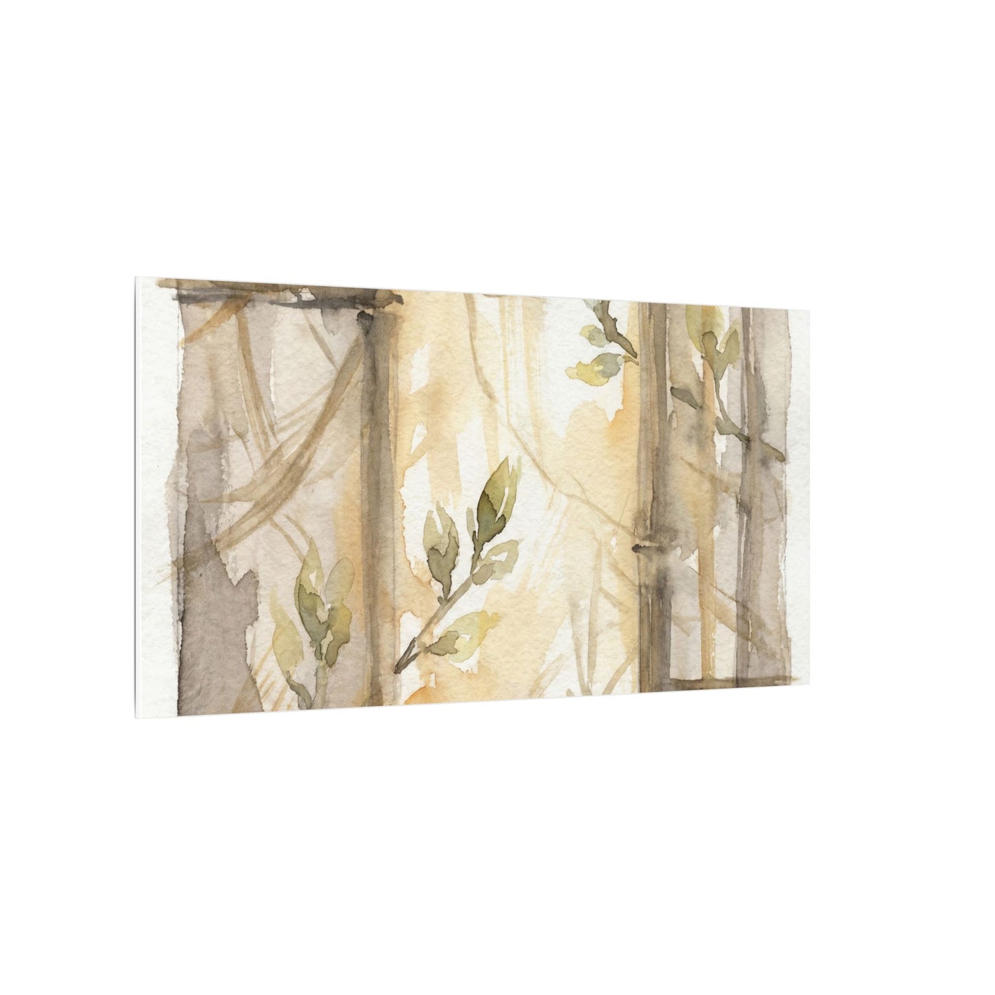 Shoji Screen Spring Canvas Art | Japandi Cozy Design