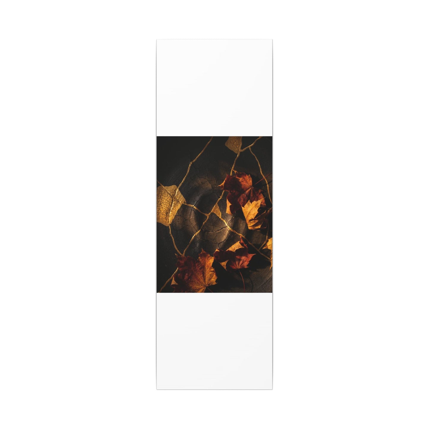 Resilient Shadow Play Canvas Art - Crackle Gold Kintsugi