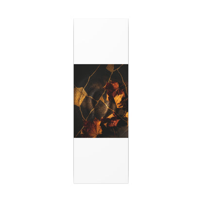 Resilient Shadow Play Canvas Art - Crackle Gold Kintsugi