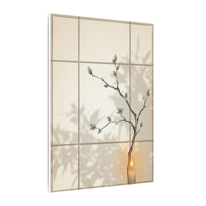 Shoji Screen Spring Canvas Art | Japandi Cozy Design