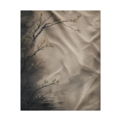 Silk Drape Canvas Art | Spring Japandi Japanese Pattern Art