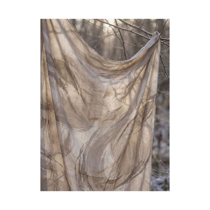 Dappled Silk Drape Wall Art Print - Japandi Ma