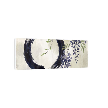 Wisteria Enso Canvas Art | Serene Zen Art