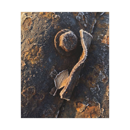 Moody Rust Patina Canvas Art - Moody Minimal Dark Japandi