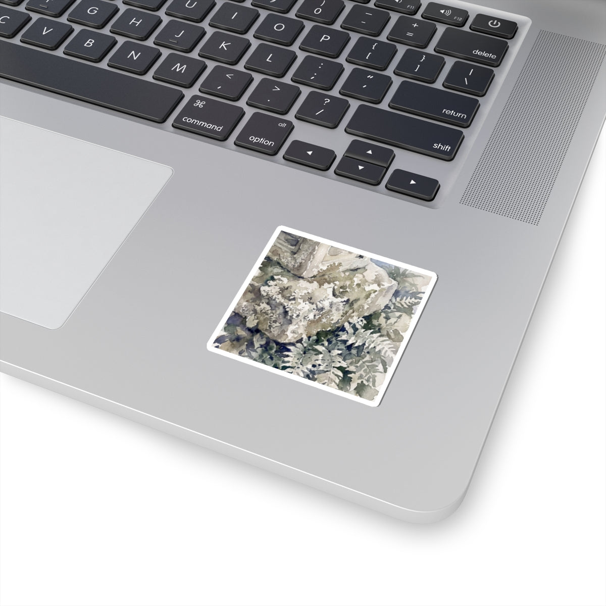 Stone Lantern Watercolor Sticker | Neutral Japandi Art