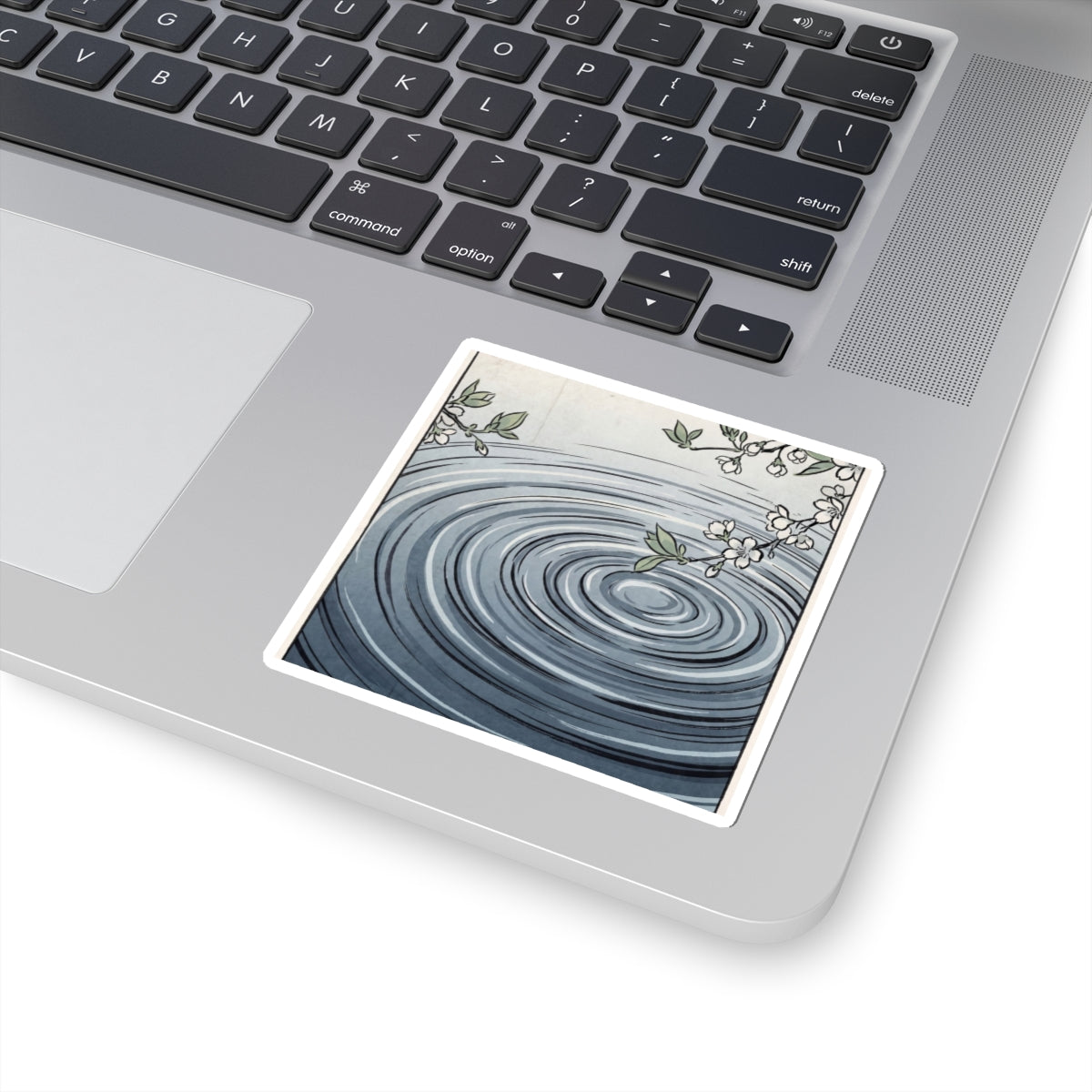 Water Ripple Spring Sticker | Zen Peaceful Design Art Print