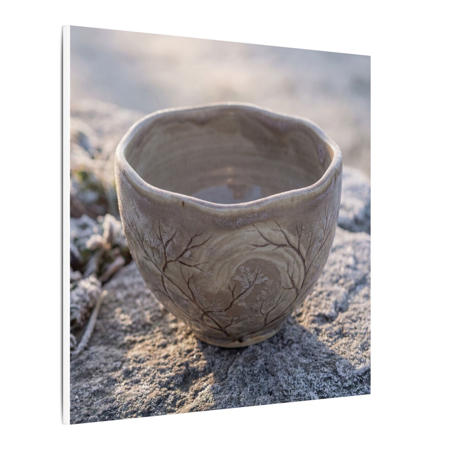 Seijaku Ceramic Bowl Canvas Art - Japandi Japanese Pattern