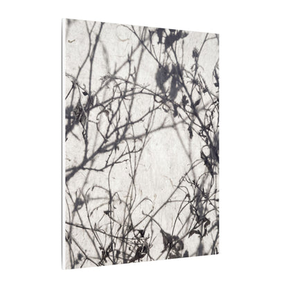 Winter Shadow Play Japanese Pattern Canvas Art | Elegant Decor