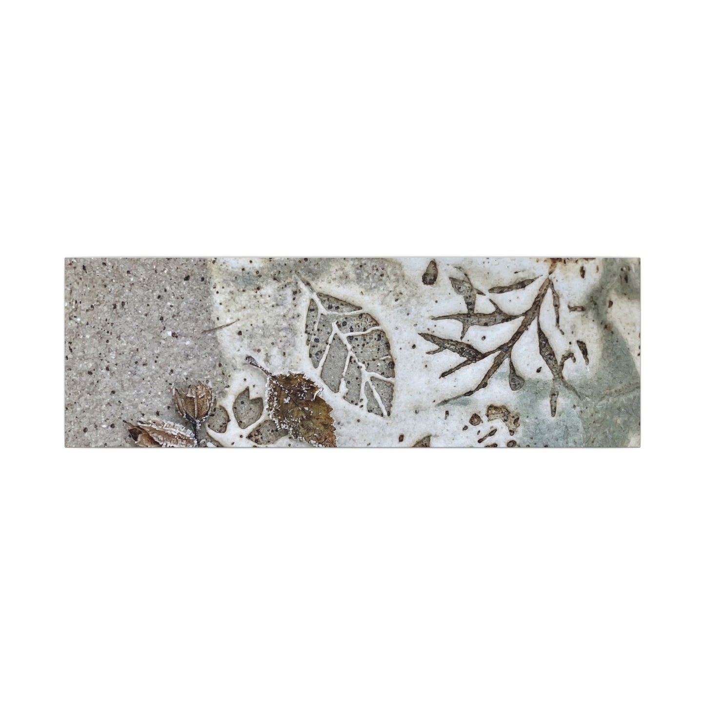 Ceramic Bowl Winter Canvas Art | Japandi Earthy Design