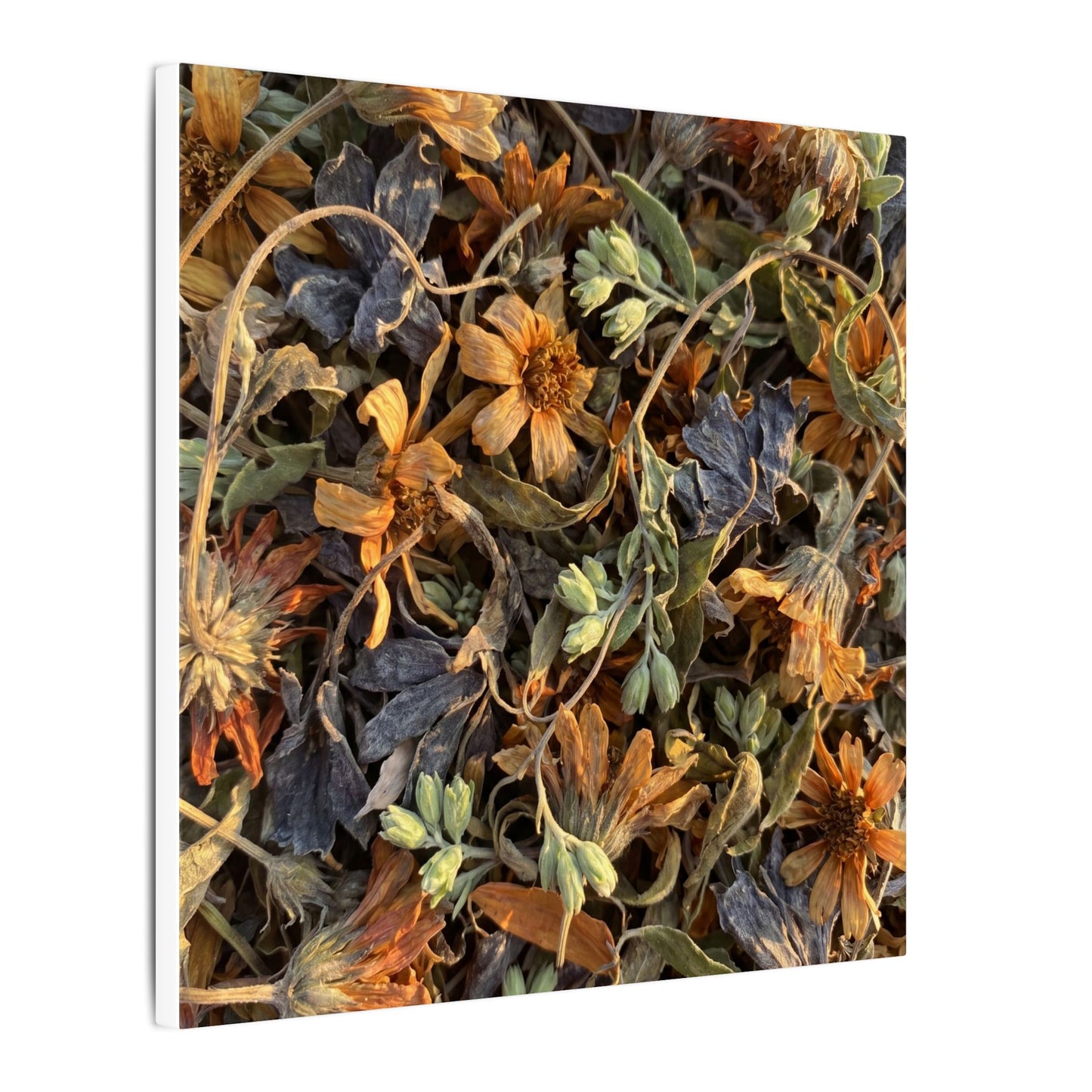 Spring Dried Flowers Japanese Pattern Canvas Art | Warm Decor