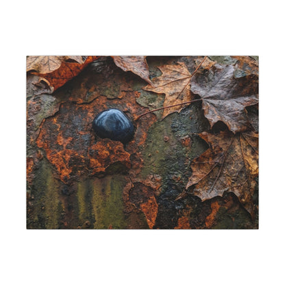 Datsuzoku Rust Patina Canvas Art - Dark Japandi Moody Minimal