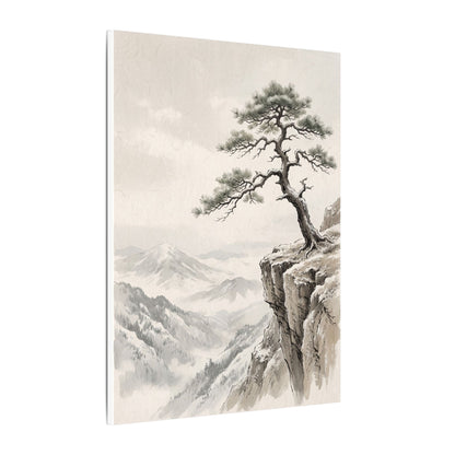 Seijaku Pine Tree Canvas Art - Japandi Japanese Pattern