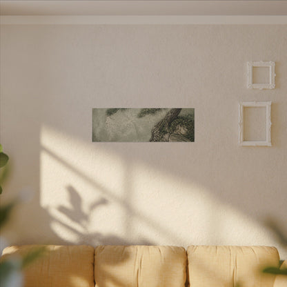 Fukinsei Pine Tree Canvas Art - Japandi Texture