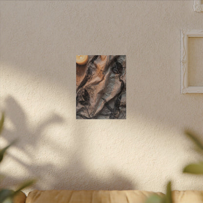 Candlelight Silk Drape Canvas Art - Japandi Mono No Aware