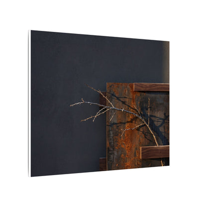 Ma Rust Patina Canvas Art - Dark Japandi Dark Texture