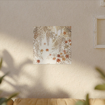 Shibui Wisteria Canvas Art - Japandi Japanese Pattern